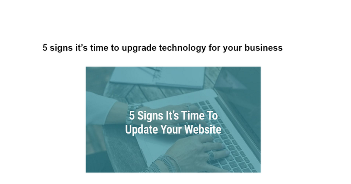 Upgrade Your Business